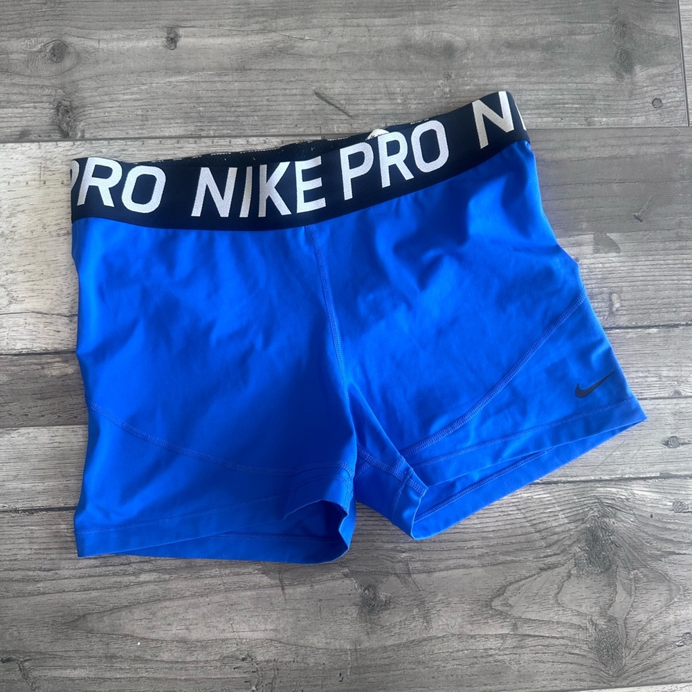 Nike Pro Blue Athletic Shorts